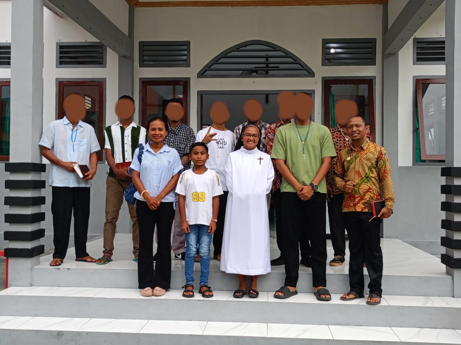 Suasana setelah ibadah mingguan di Lapas Kelas III Kaimana